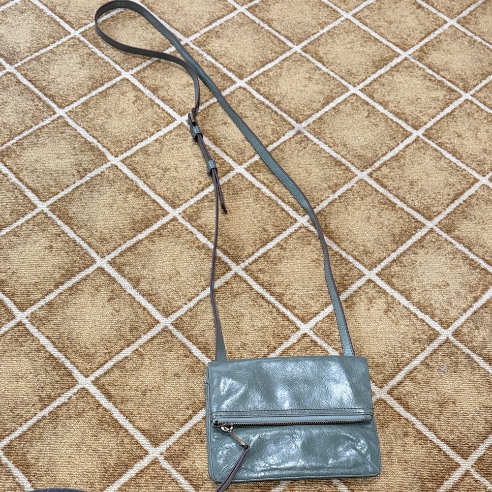 HOBO Teal Leather Crossbody Bag
